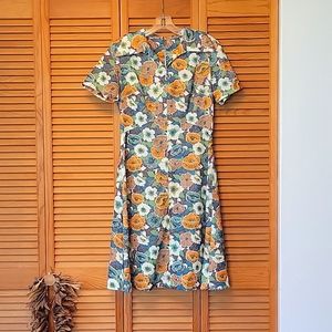 60s Vintage Handsewn dress